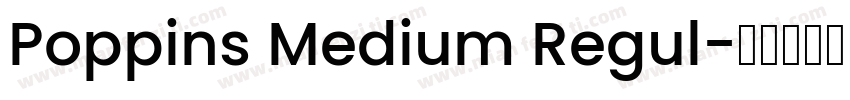 Poppins Medium Regul字体转换